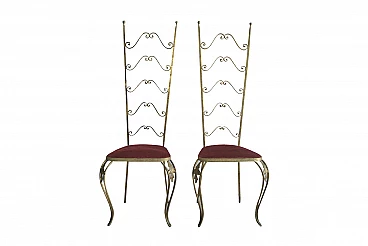 Pair of Chiavari chairs by Pierluigi Colli, 60s
