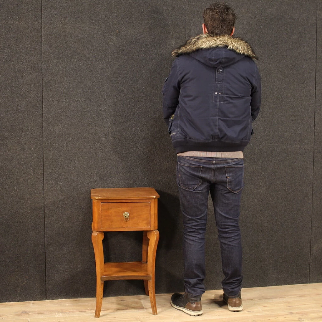 Italian coffee table in cherry, walnut and fruit wood, 1920s 1189770