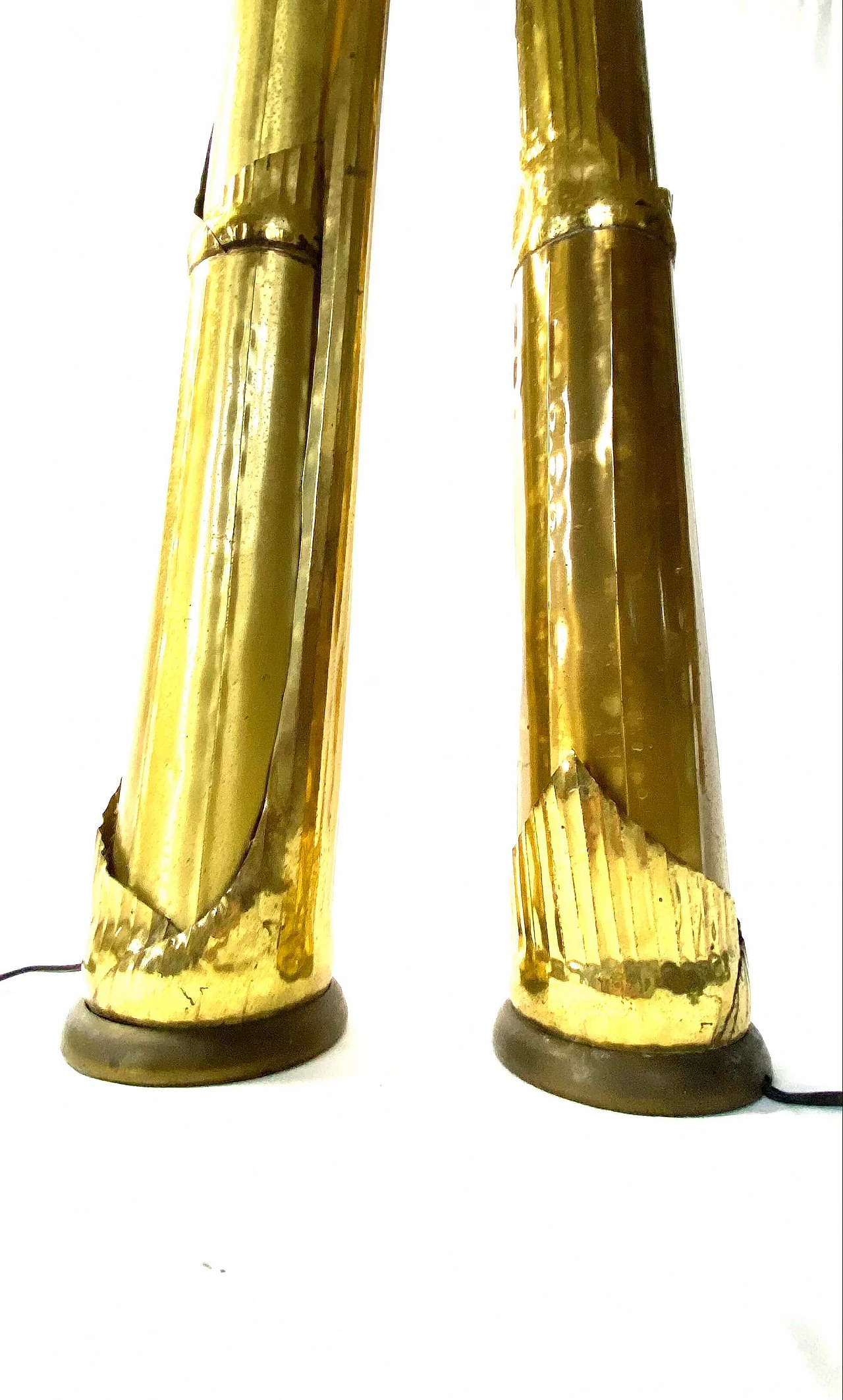 Pair of floor lamps Canna di Bambù by Tommaso Barbi, G&G Studio e Disegno, 1970s 1189869