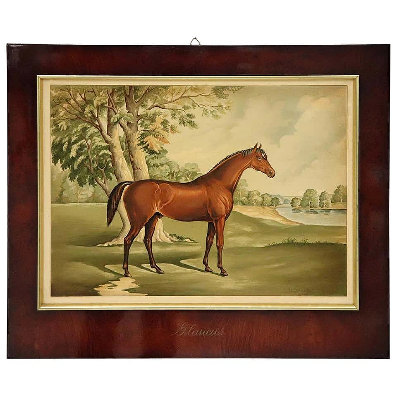 Serigrafia su legno decorata a mano Glaucus 1189911