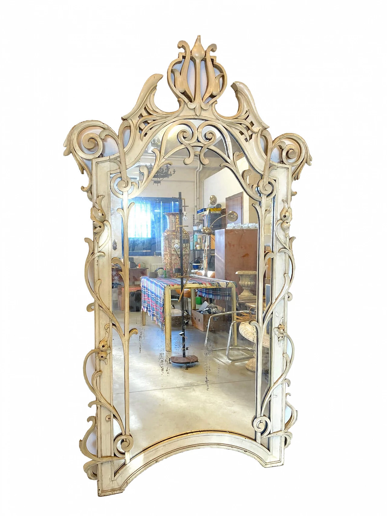 Specchiera Liberty in legno laccato, anni '10 1190013