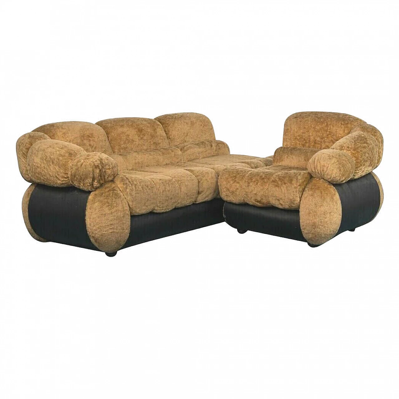 Sofa and armchair by Adriano Piazzesi, 1970s 1190330