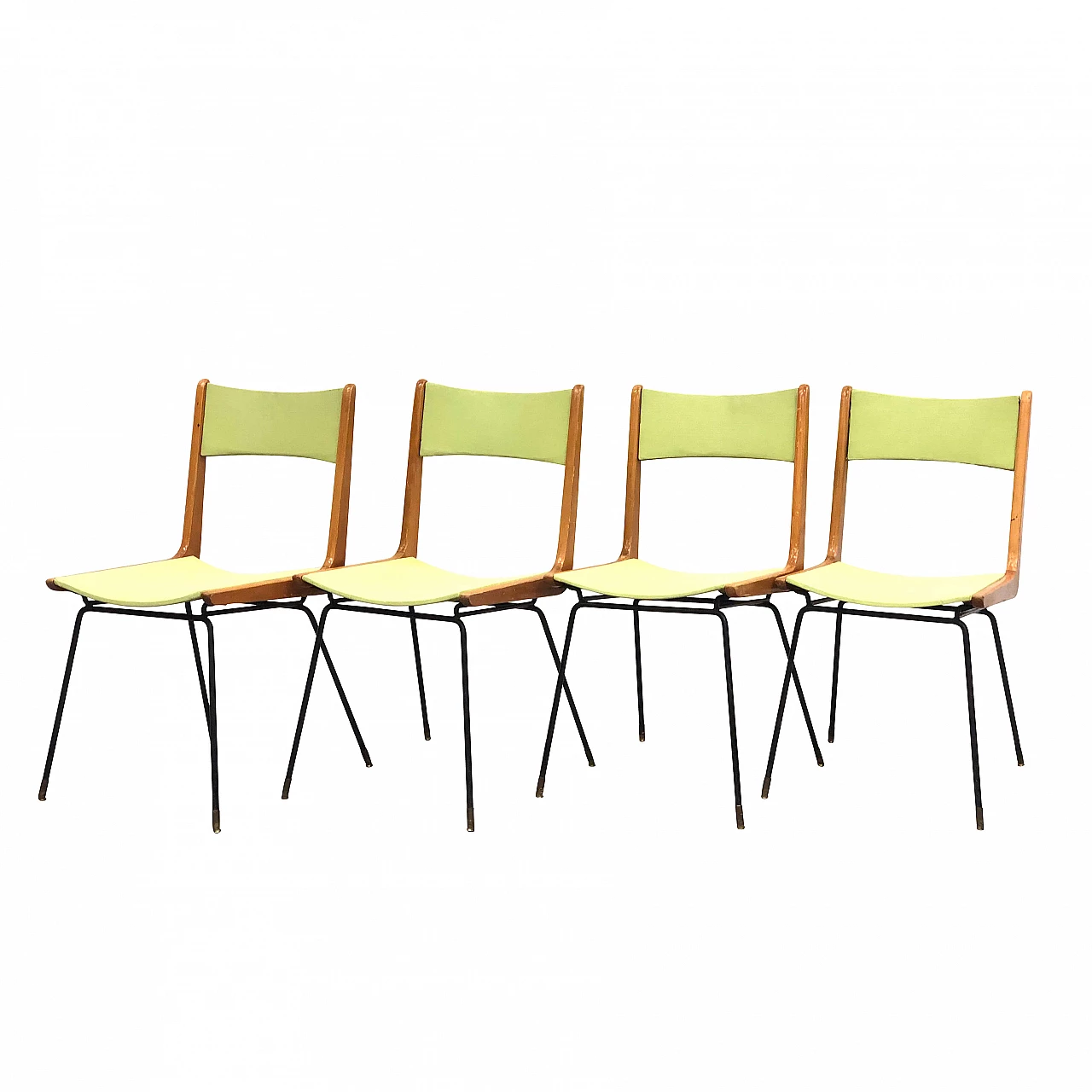 4 Boomerang Chairs by Carlo de Carli, 50s 1190712