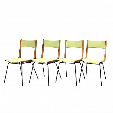 4 Boomerang Chairs by Carlo de Carli, 50s