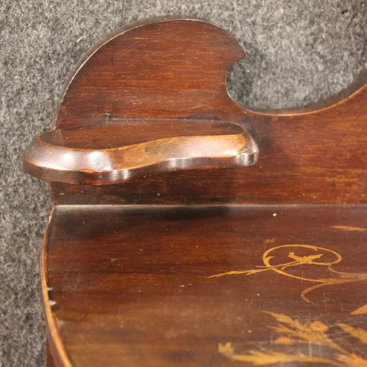 English inlaid vanity table in mahogany, maple and fruit woods, 1920s 1190847