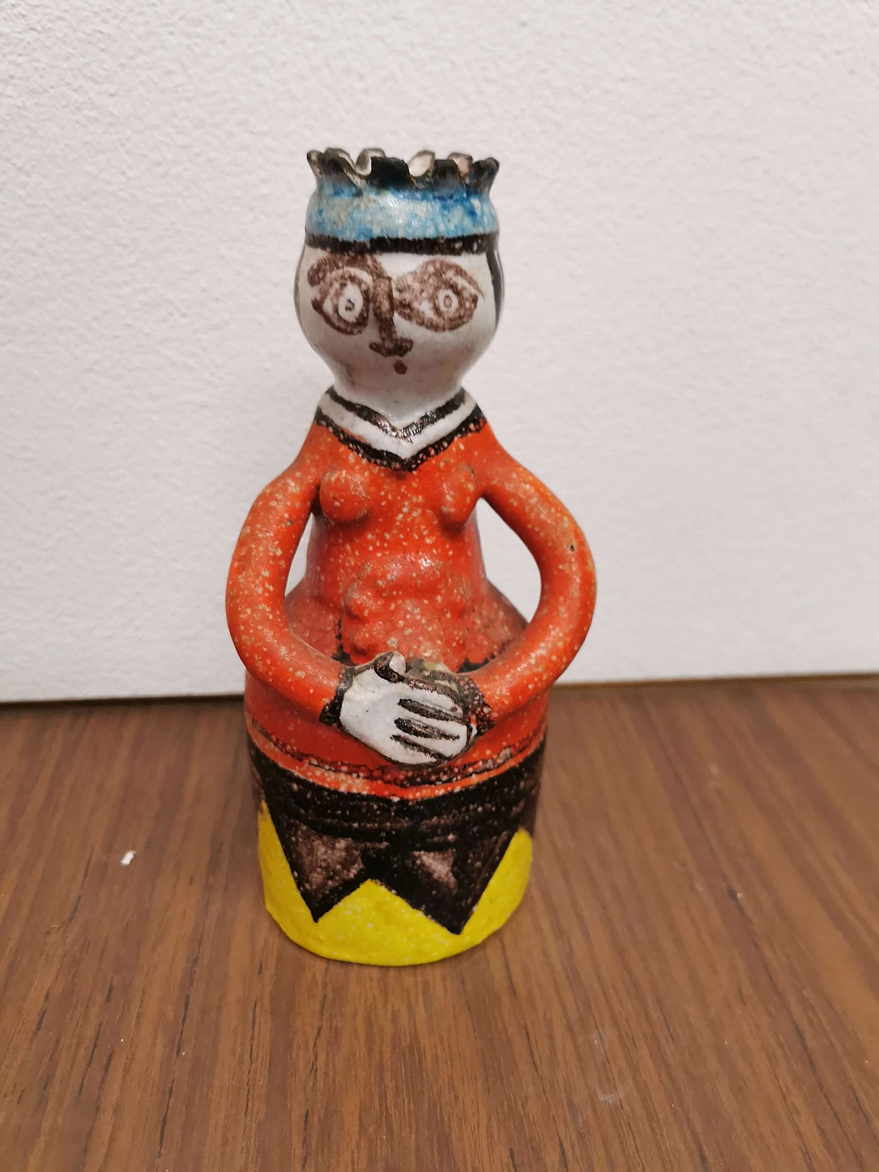 De Simone, hand-painted ceramic vase with anthropomorphic shape, 60s 1190926