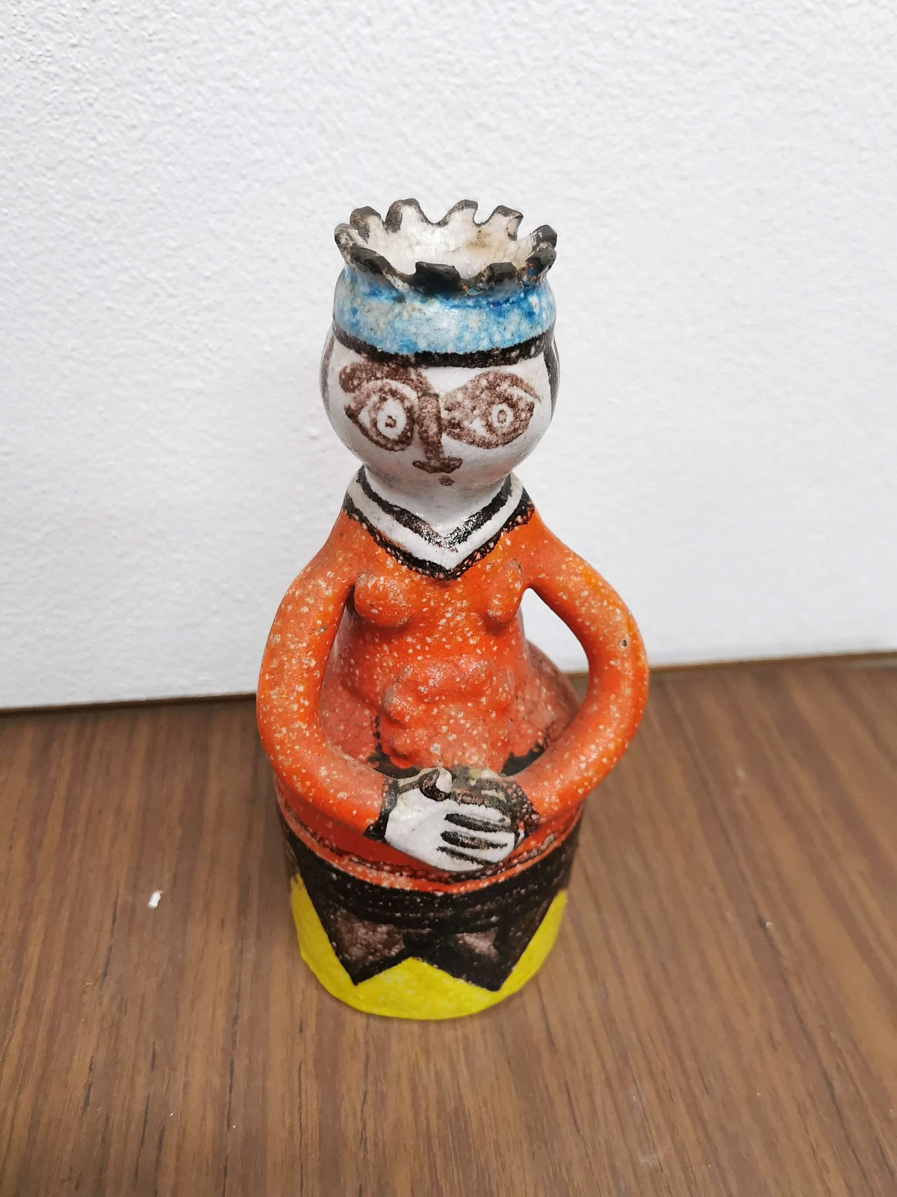 De Simone, hand-painted ceramic vase with anthropomorphic shape, 60s 1190927