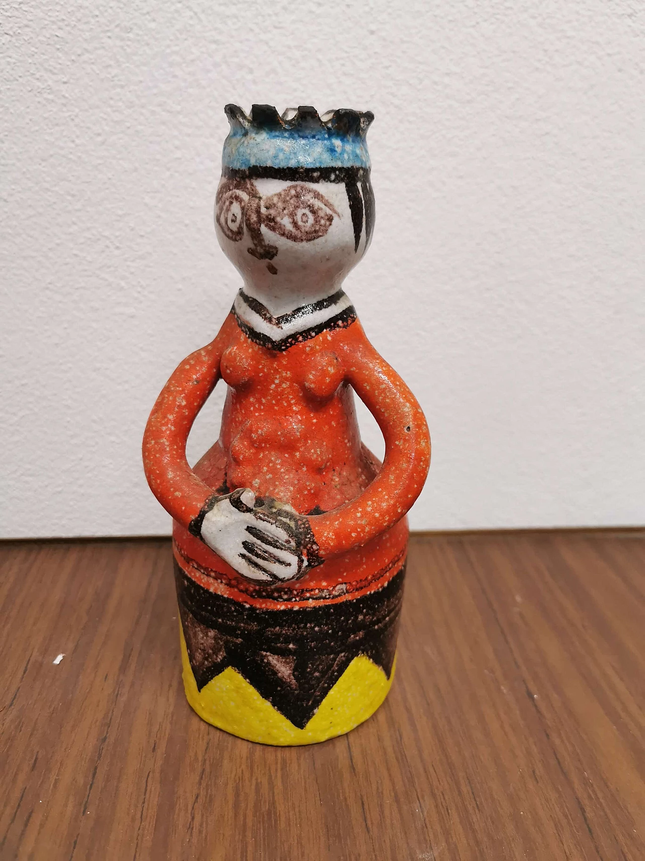 De Simone, hand-painted ceramic vase with anthropomorphic shape, 60s 1190930