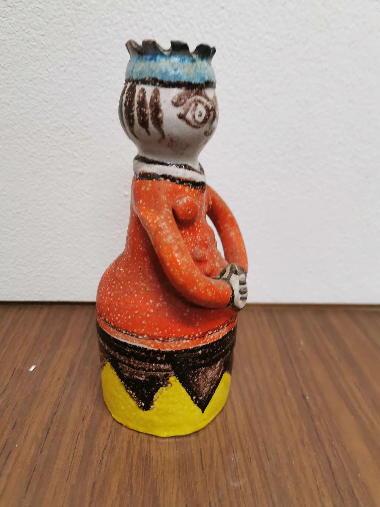 De Simone, hand-painted ceramic vase with anthropomorphic shape, 60s 1190931