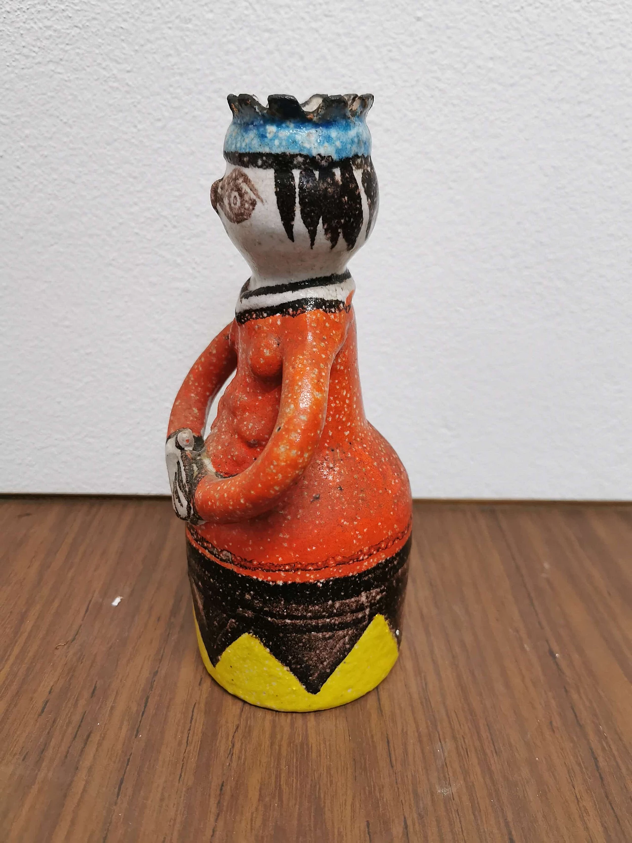 De Simone, hand-painted ceramic vase with anthropomorphic shape, 60s 1190933