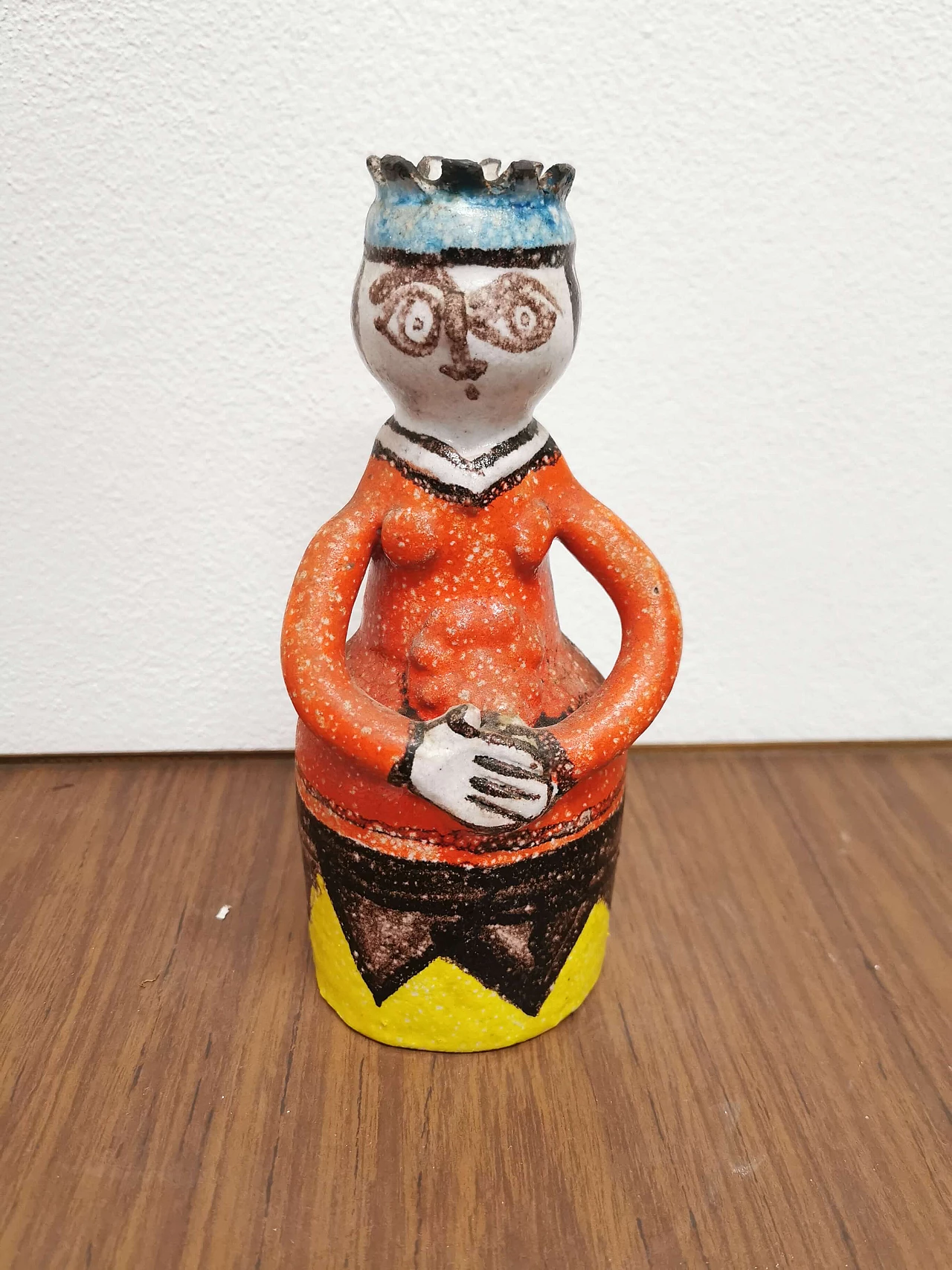 De Simone, hand-painted ceramic vase with anthropomorphic shape, 60s 1190934