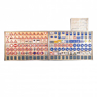 Luminous panel for driving school, 70s