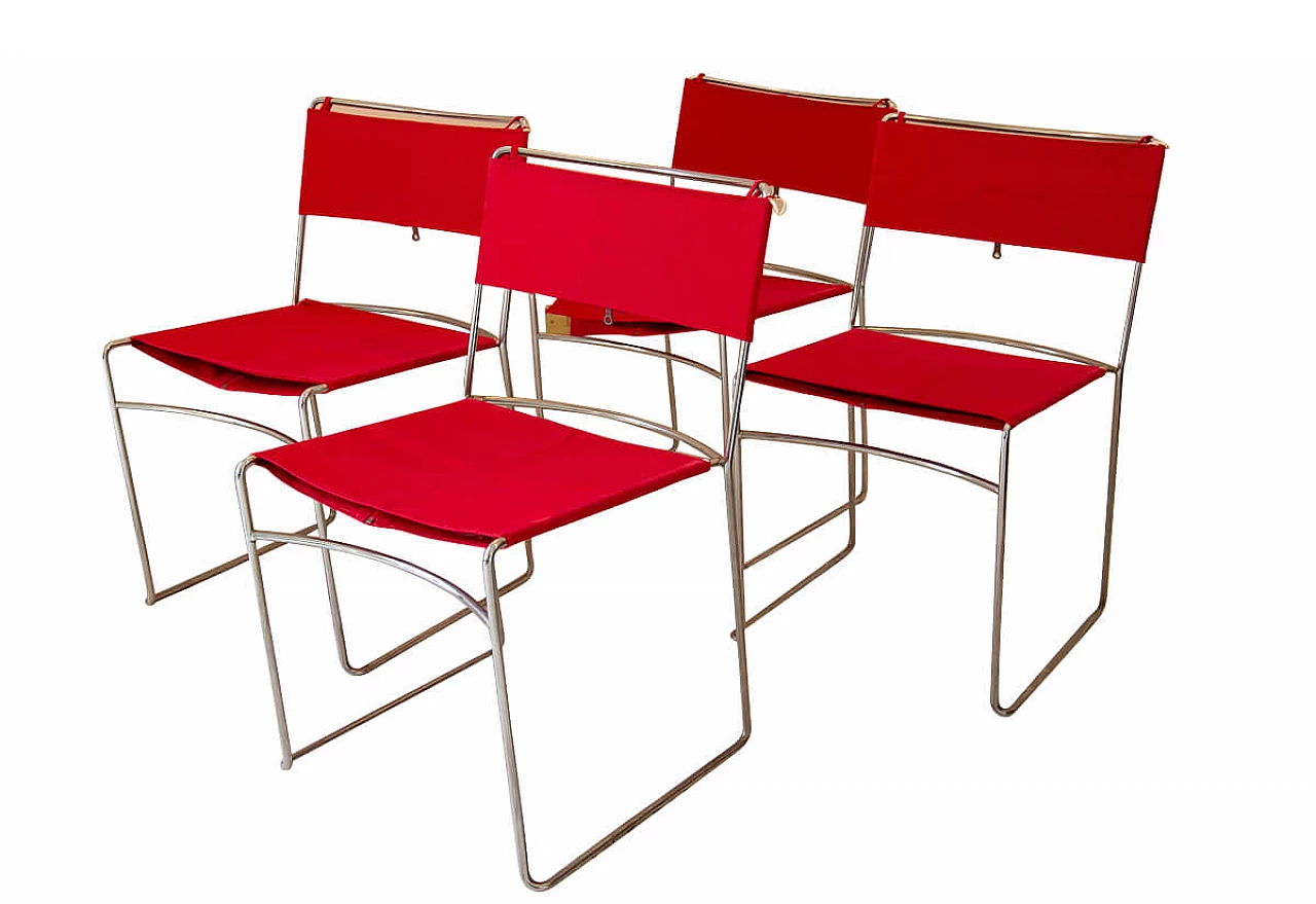 4 Delfina Chairs by Enzo Mari for Driade, 1970s 1191896