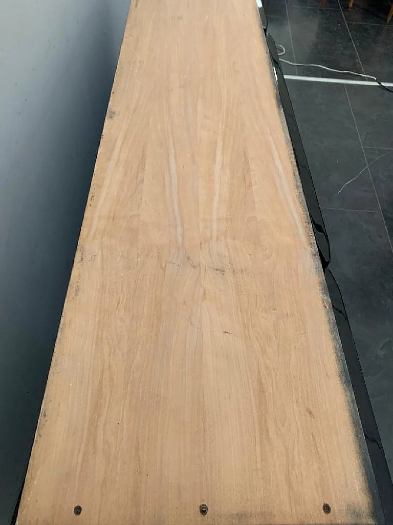 Sideboard with quartz top and black base by Giotto Stoppino for Acerbis, 70s 1191952