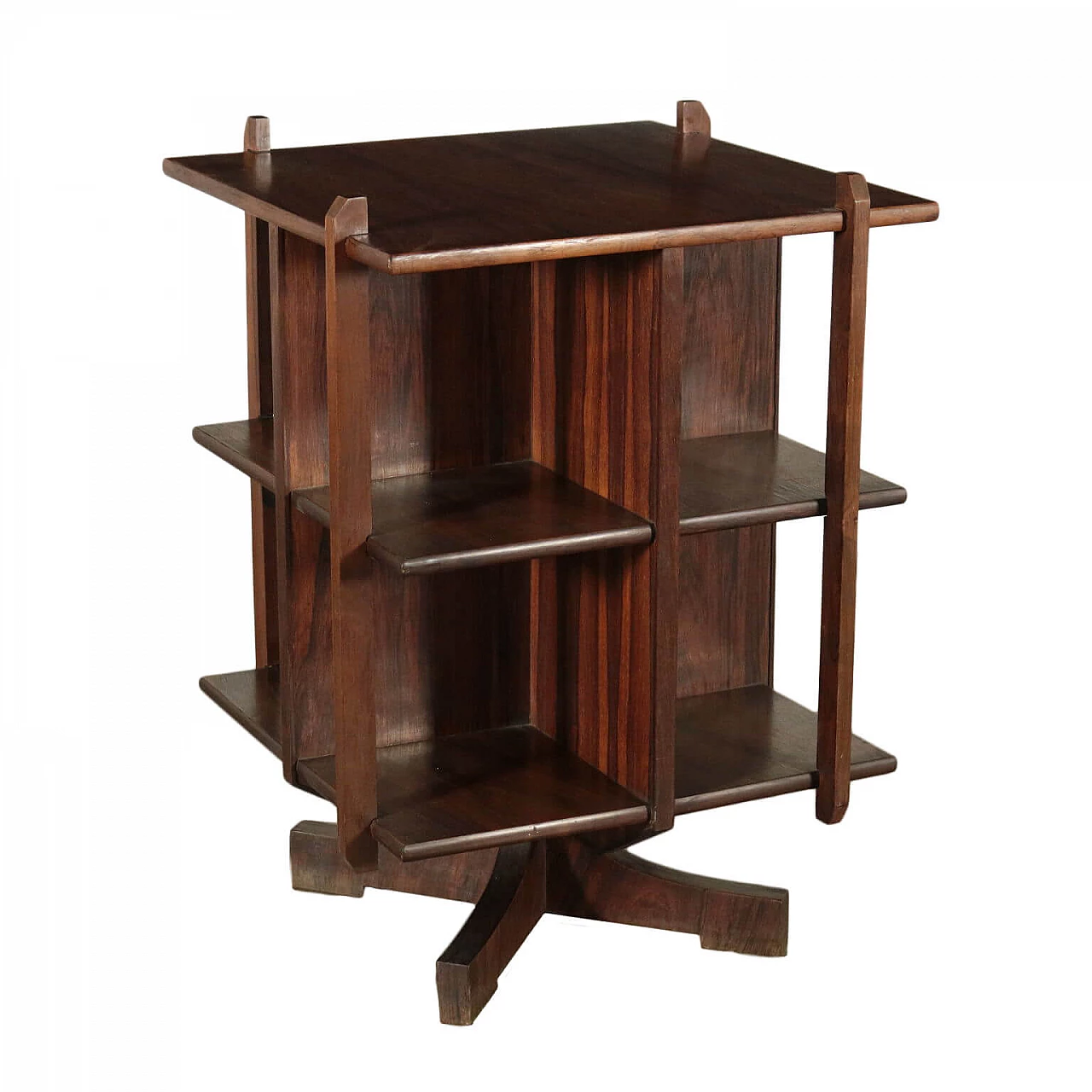 Swivel bookcase in rosewood, 60s 1192014