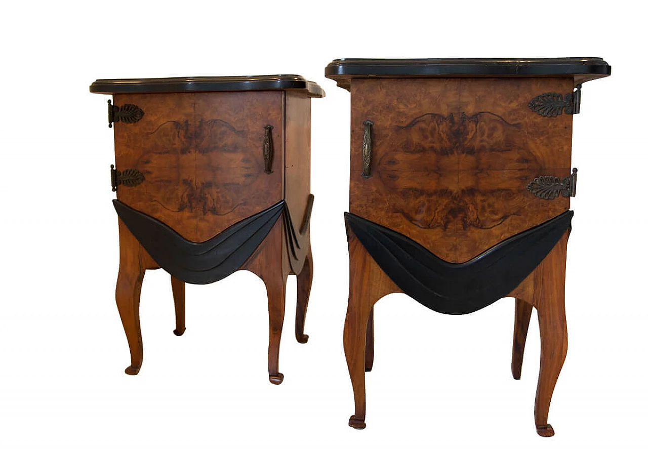 Pair of Art Deco nightstands, 30s 1192082