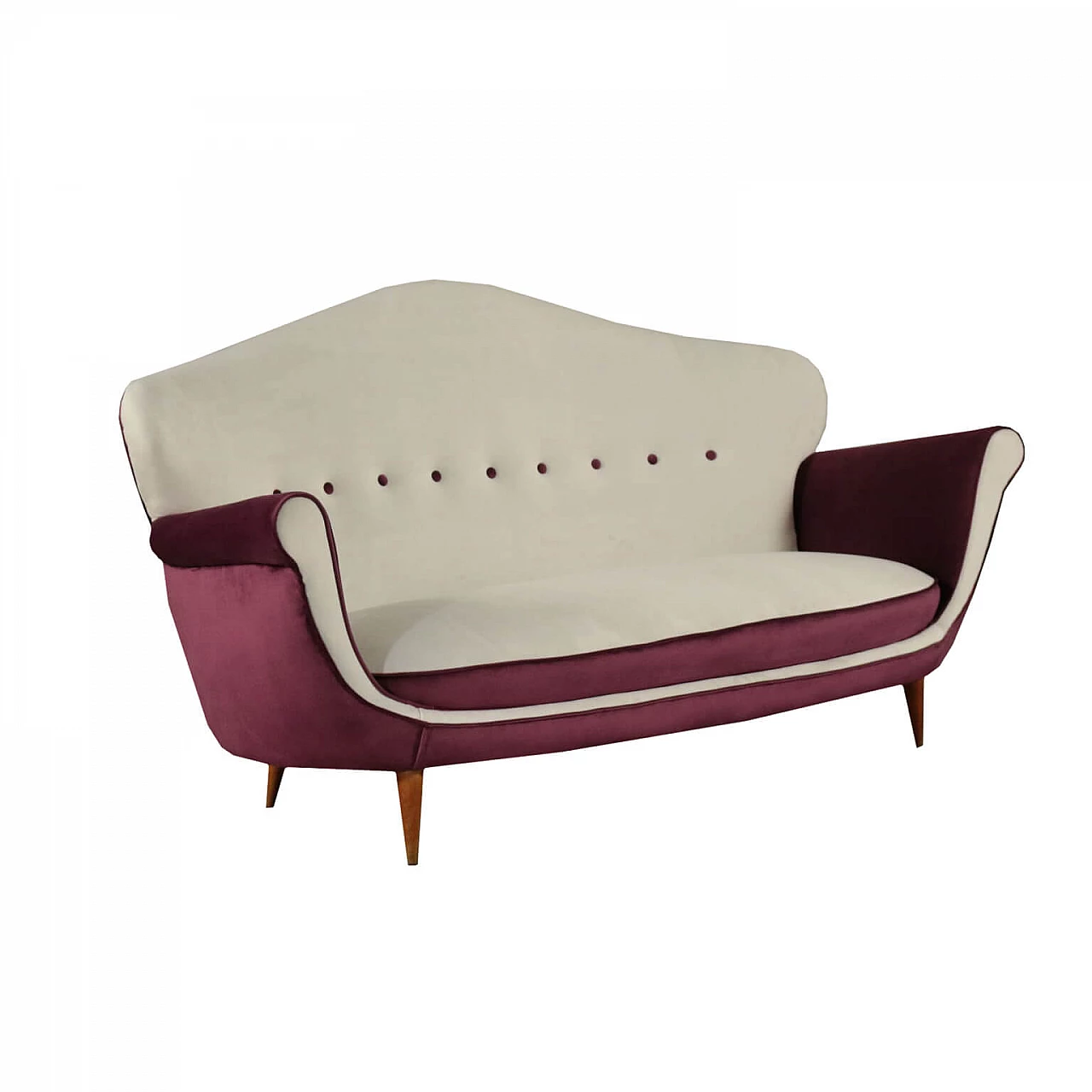 Velvet sofa, 50s 1192127
