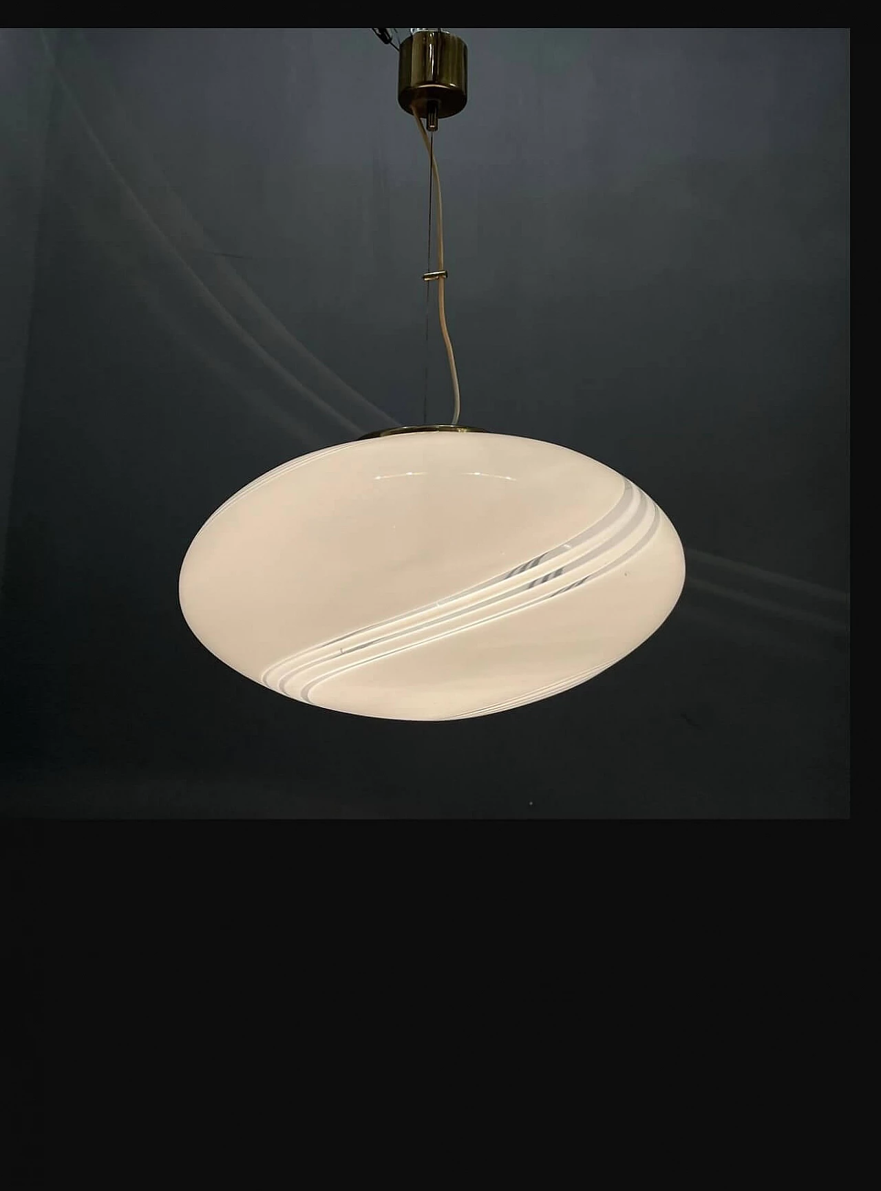 Suspension lamp in Murano glass by Venini, 1950s 1192576