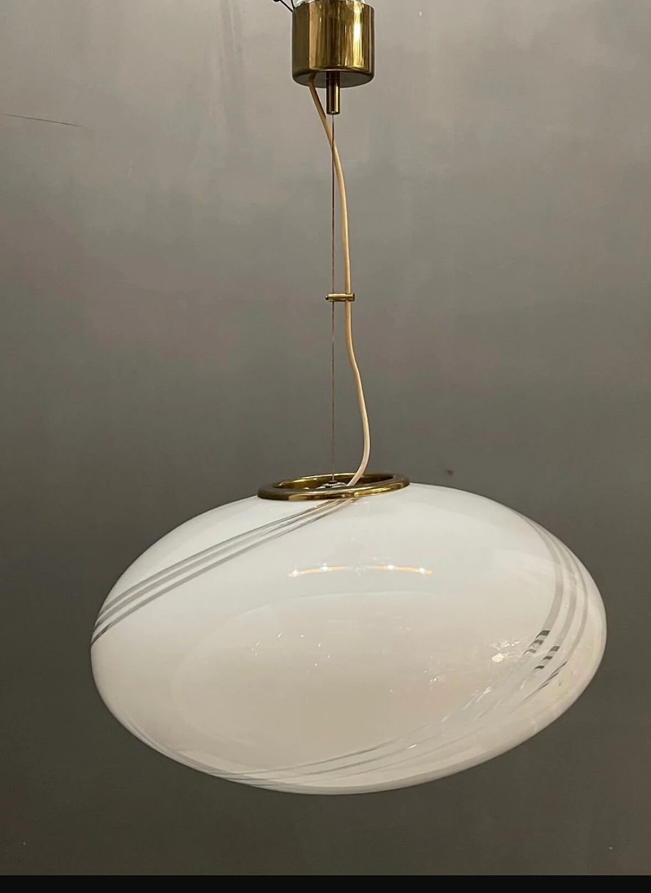Suspension lamp in Murano glass by Venini, 1950s 1192580