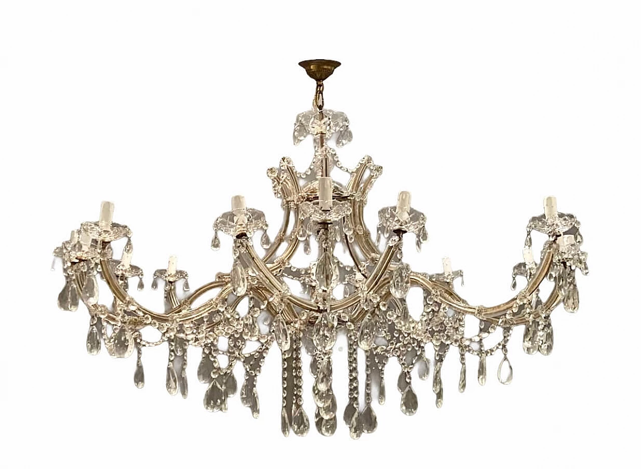 Large crystal chandelier, 60s 1192599