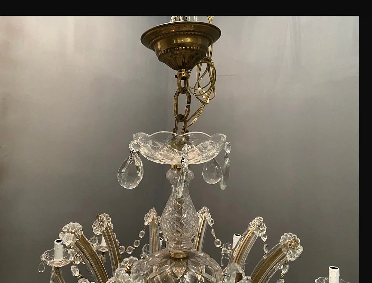 Large crystal chandelier, 60s 1192600