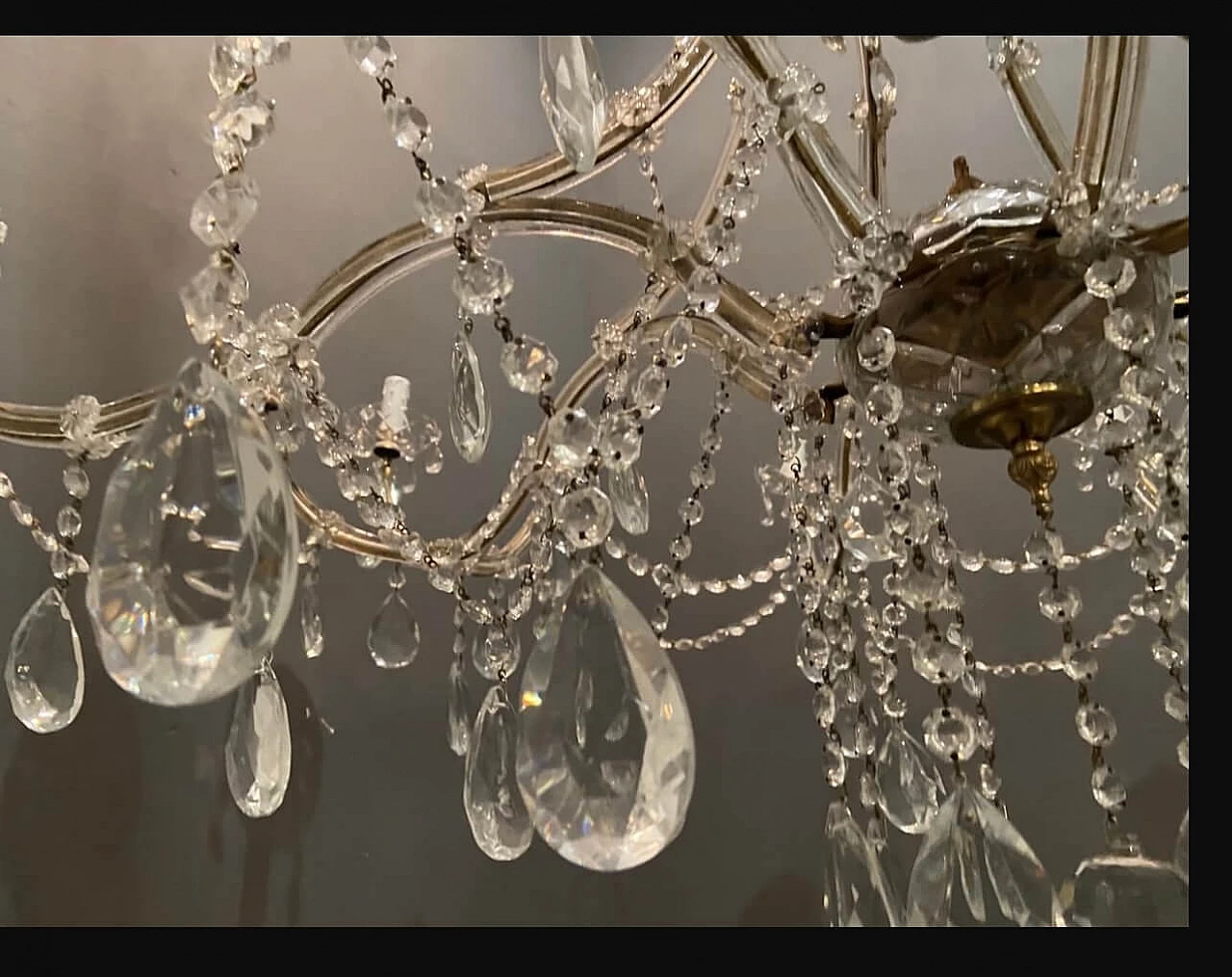 Large crystal chandelier, 60s 1192601