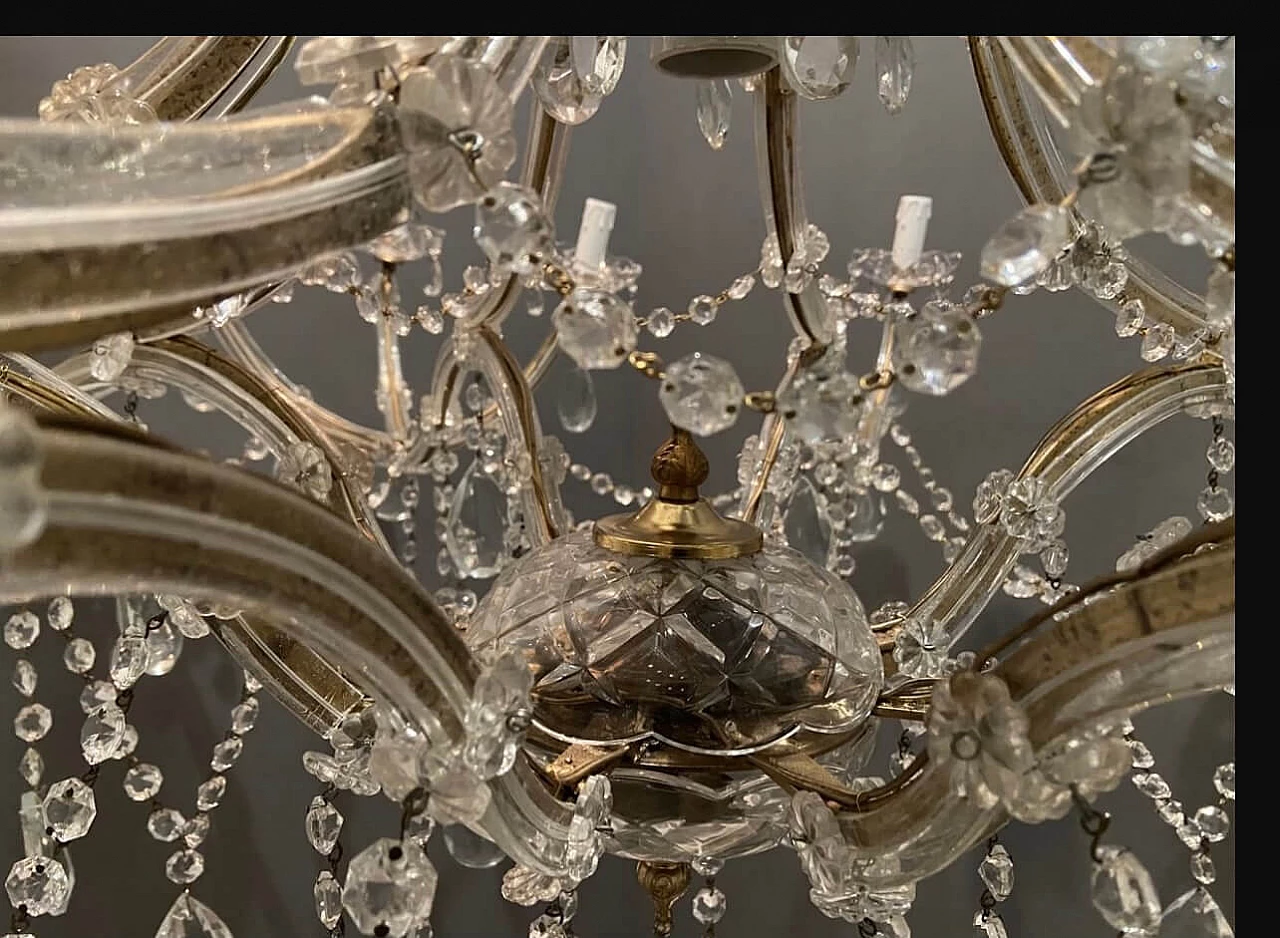 Large crystal chandelier, 60s 1192602