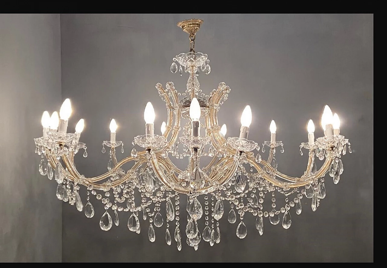 Large crystal chandelier, 60s 1192603