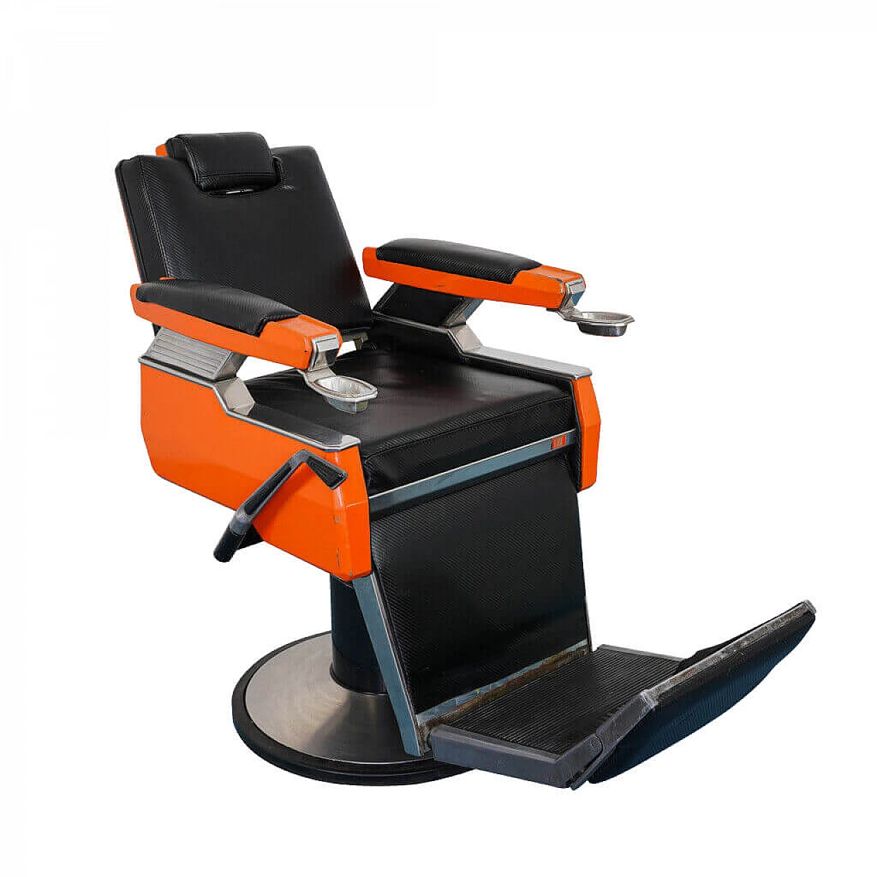 Poltrona da barbiere Elettra 220M reclinabile, anni '70 1192628