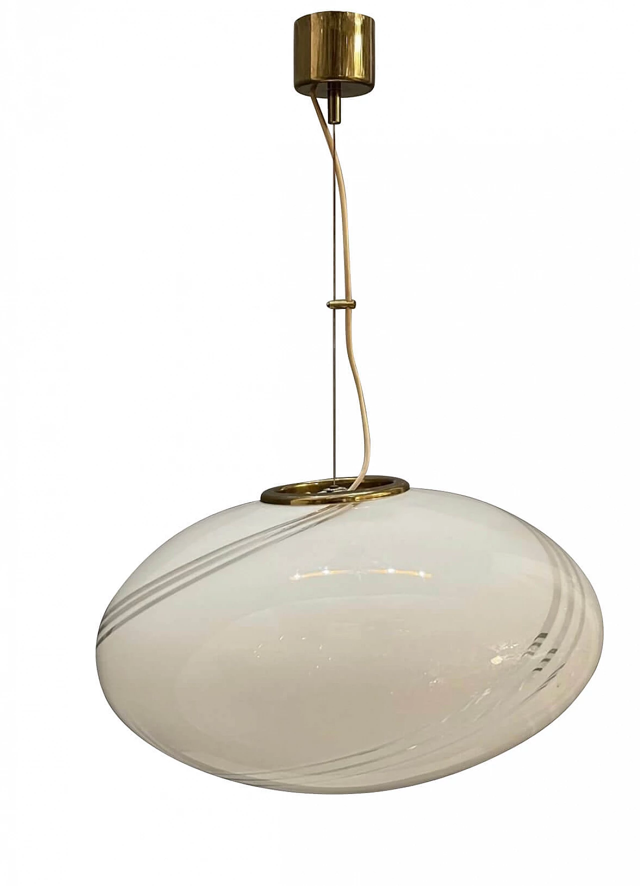 Suspension lamp in Murano glass by Venini, 1950s 1192736