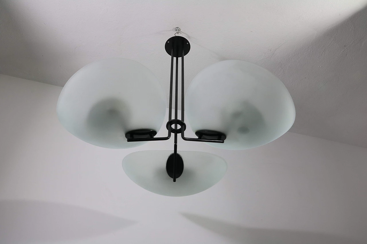 3 Lights chandelier by Artemide, 70s 1192927