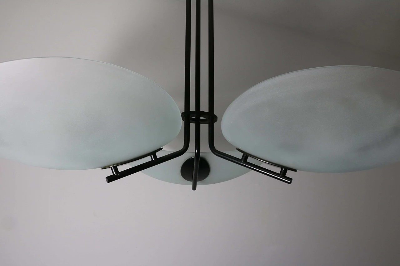 3 Lights chandelier by Artemide, 70s 1192941
