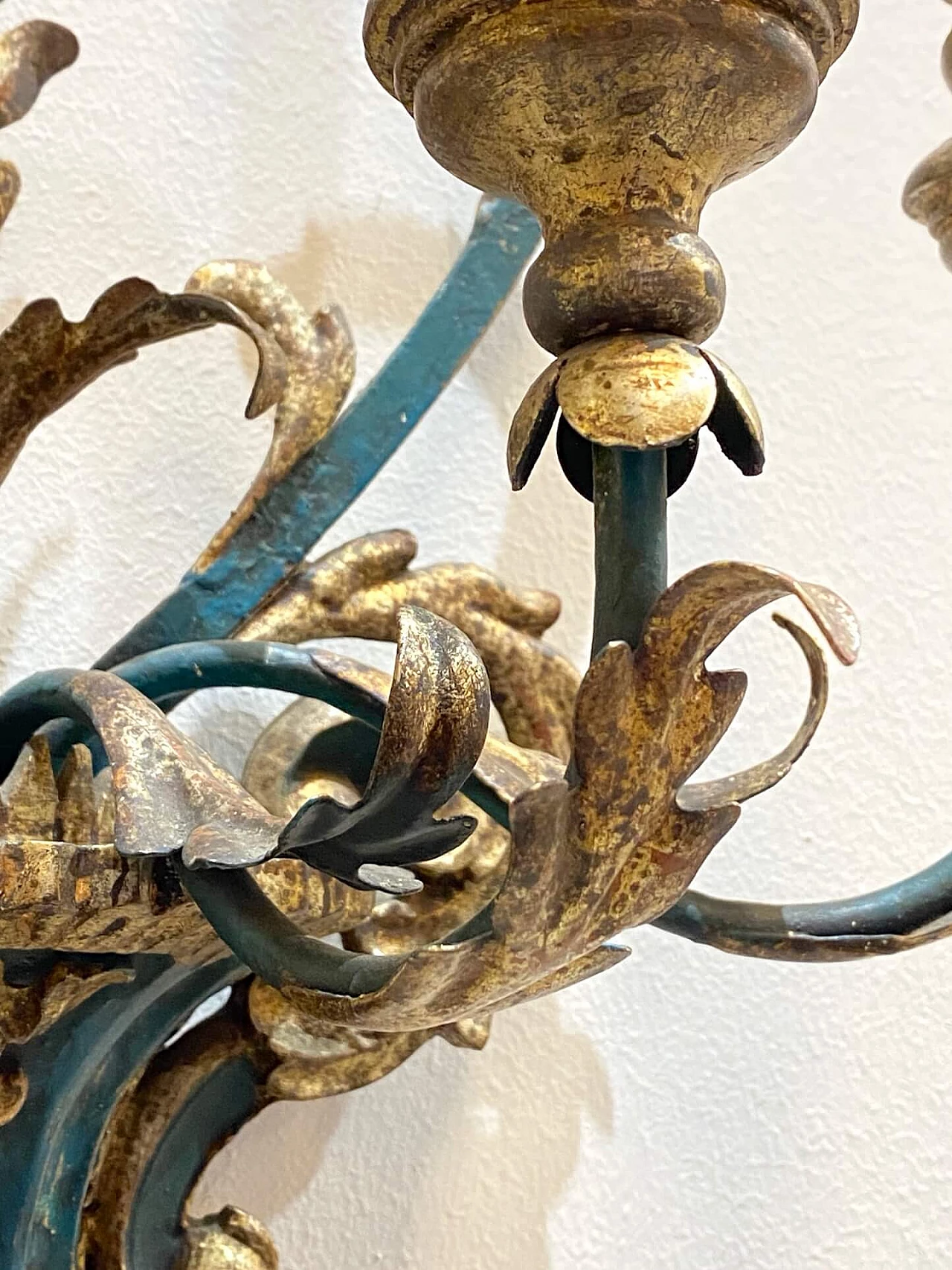 Applique in ferro battuto e legno, anni '40 1192953