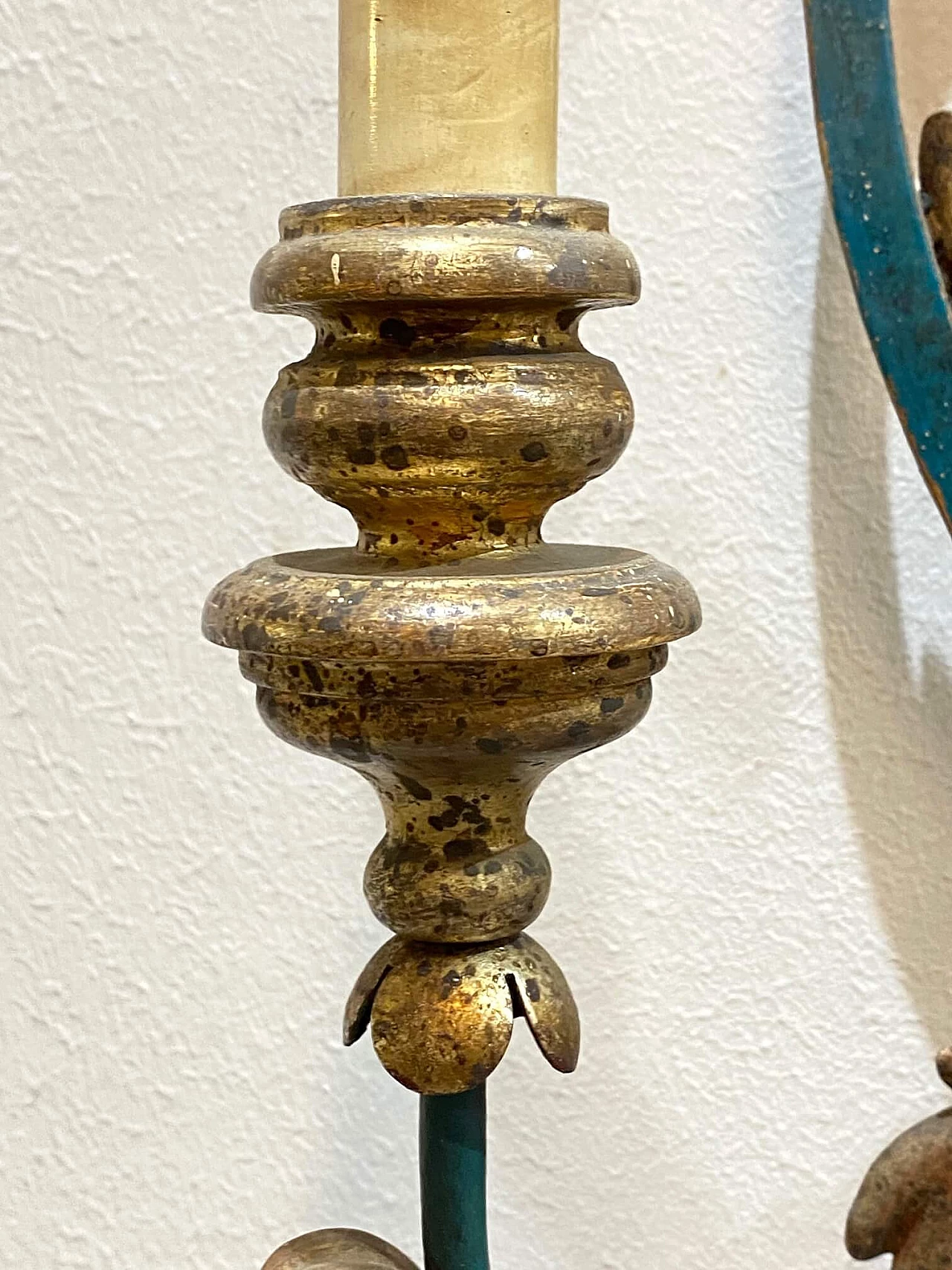 Applique in ferro battuto e legno, anni '40 1192954