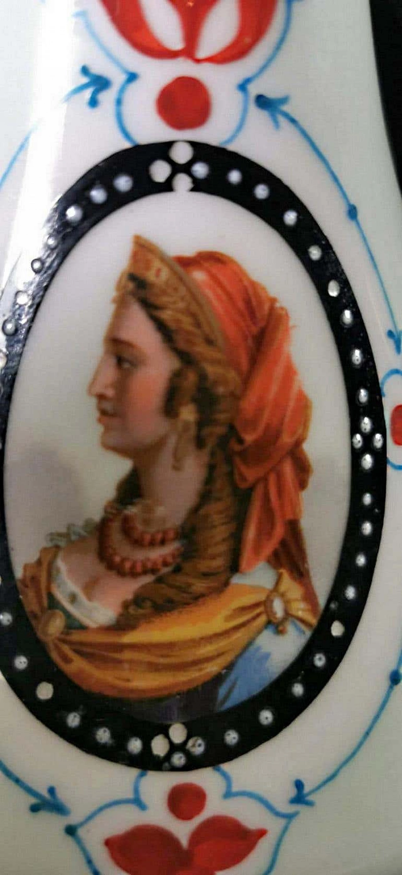 Coppia di lampade a olio Napoleone III in porceain de Paris 1193323