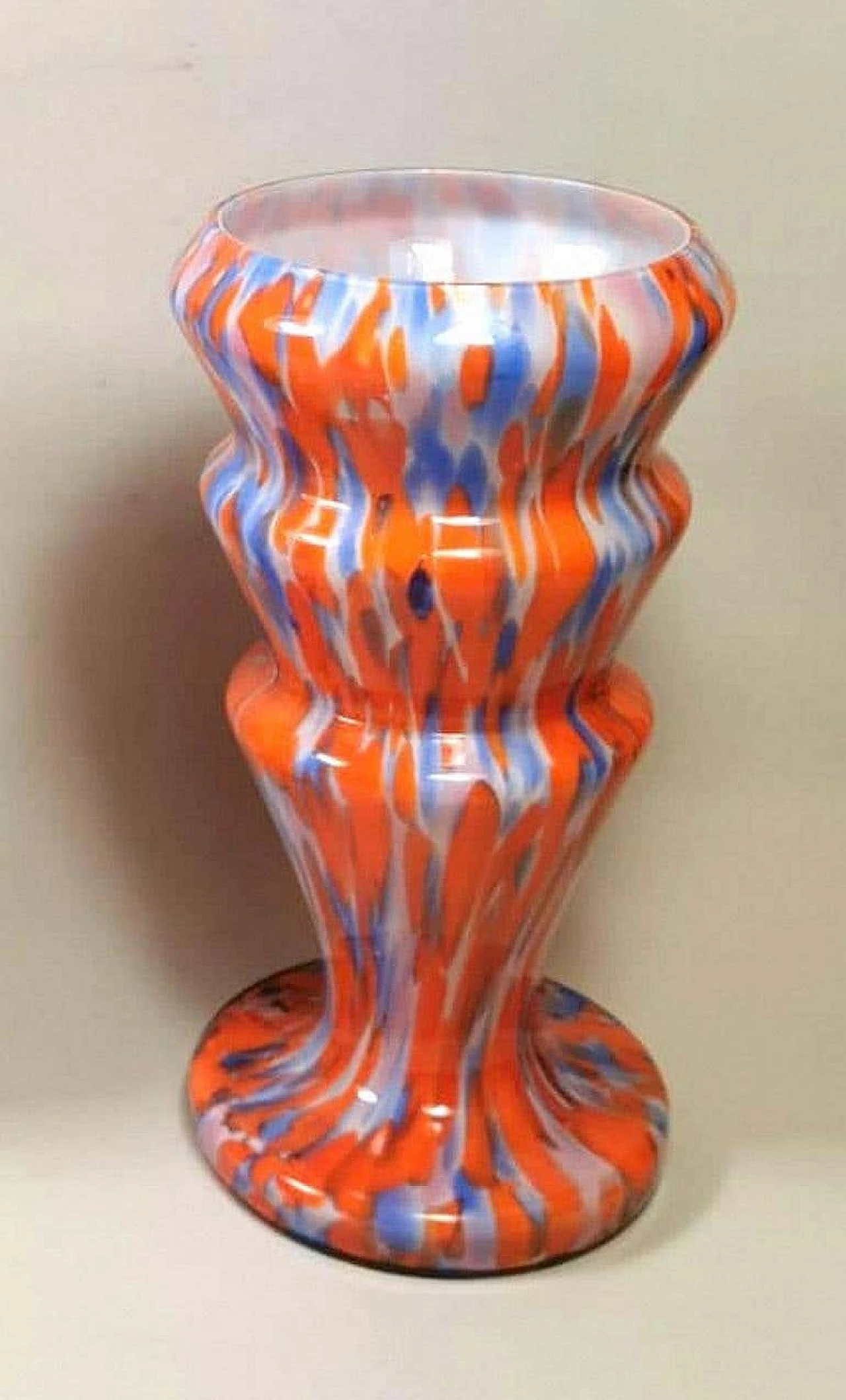 Pair of vases in colored opaline glass by Clichy, 60s 1193342