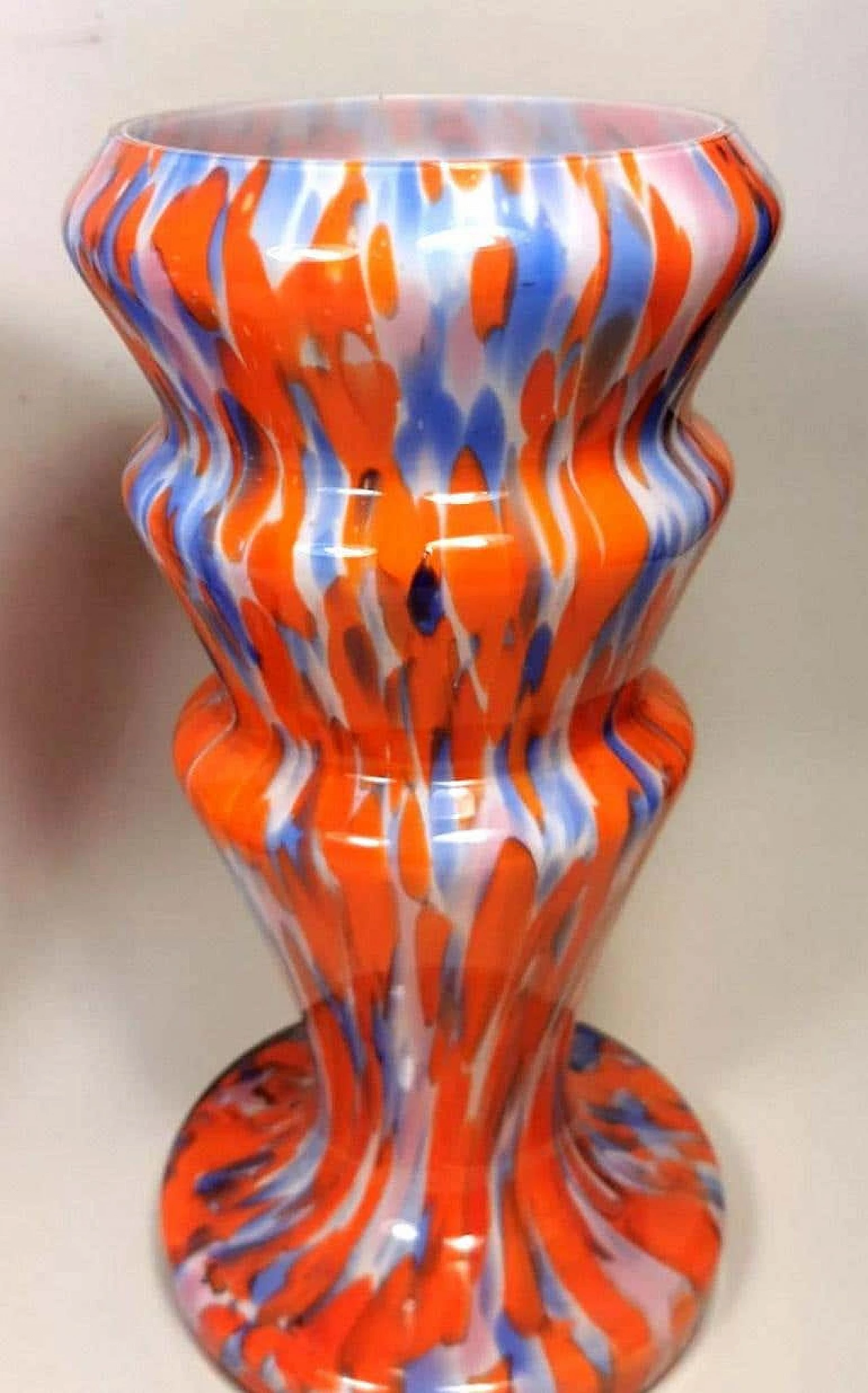 Pair of vases in colored opaline glass by Clichy, 60s 1193346