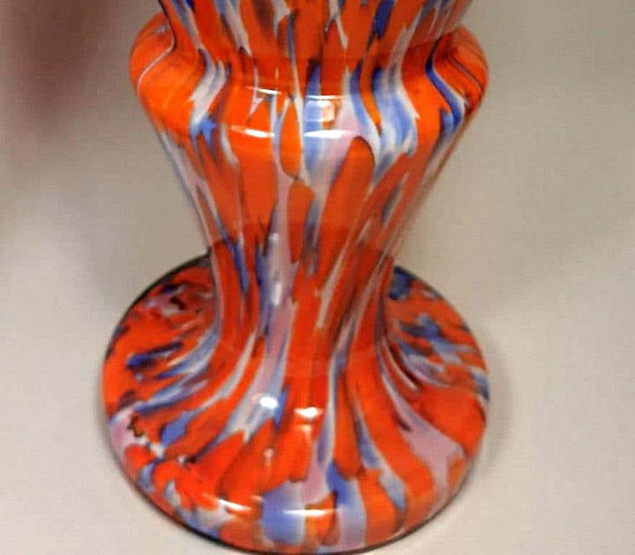 Pair of vases in colored opaline glass by Clichy, 60s 1193349