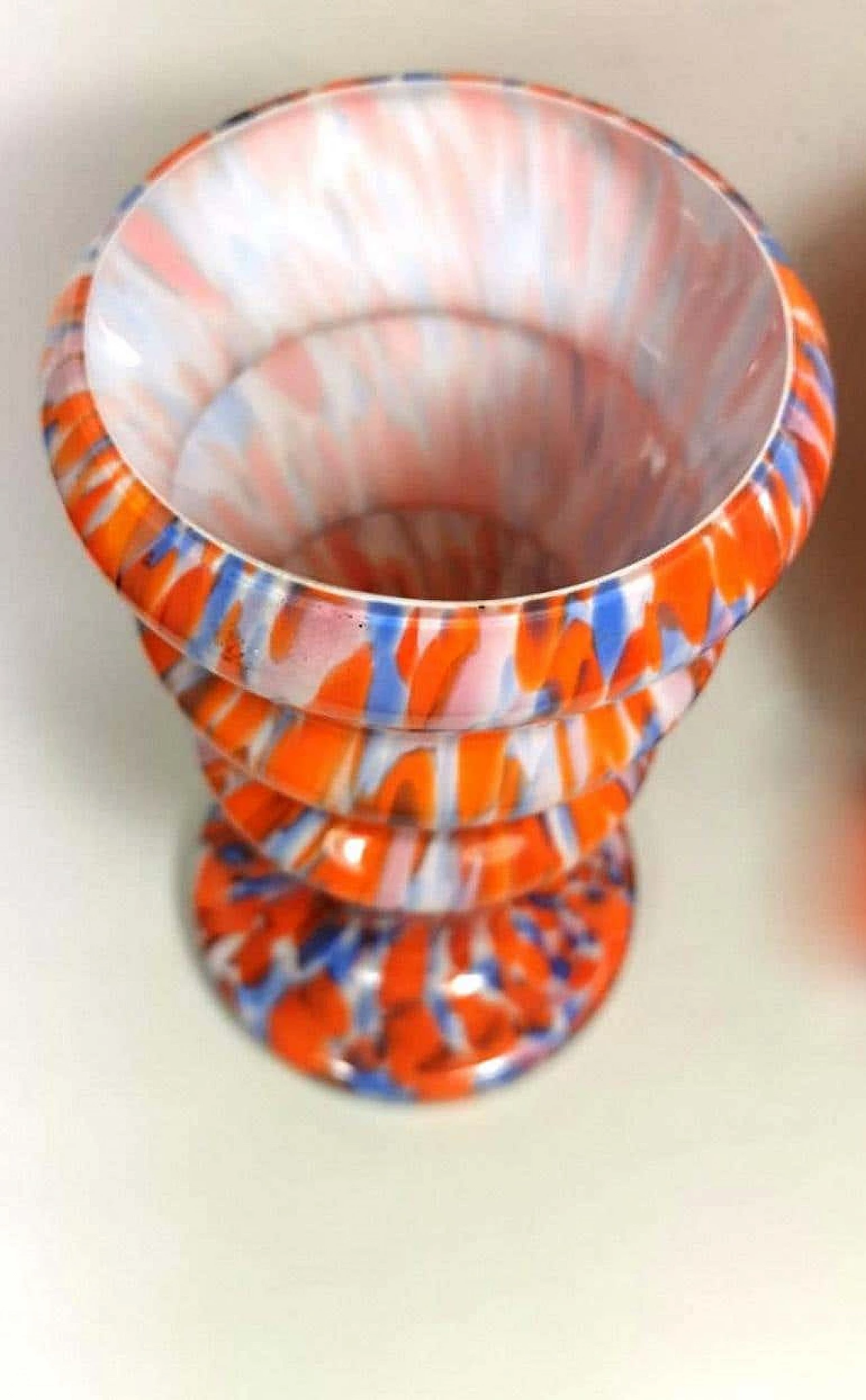 Pair of vases in colored opaline glass by Clichy, 60s 1193350