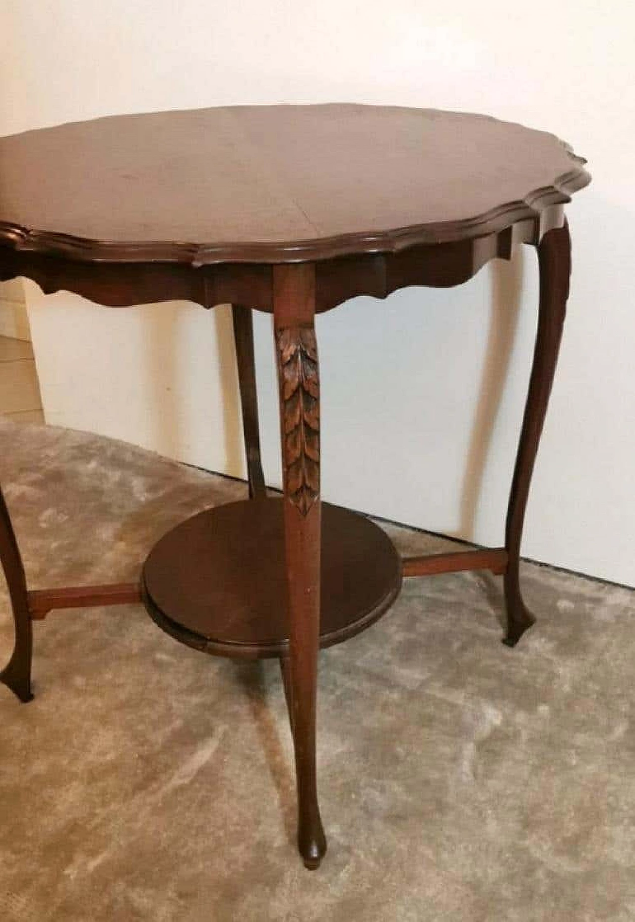 Chippendale style tea table in mahogany, 10s 1193370