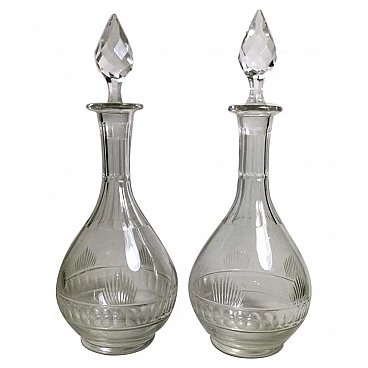 Pair of Neoclassical Beaux Arts style bottles, 10s