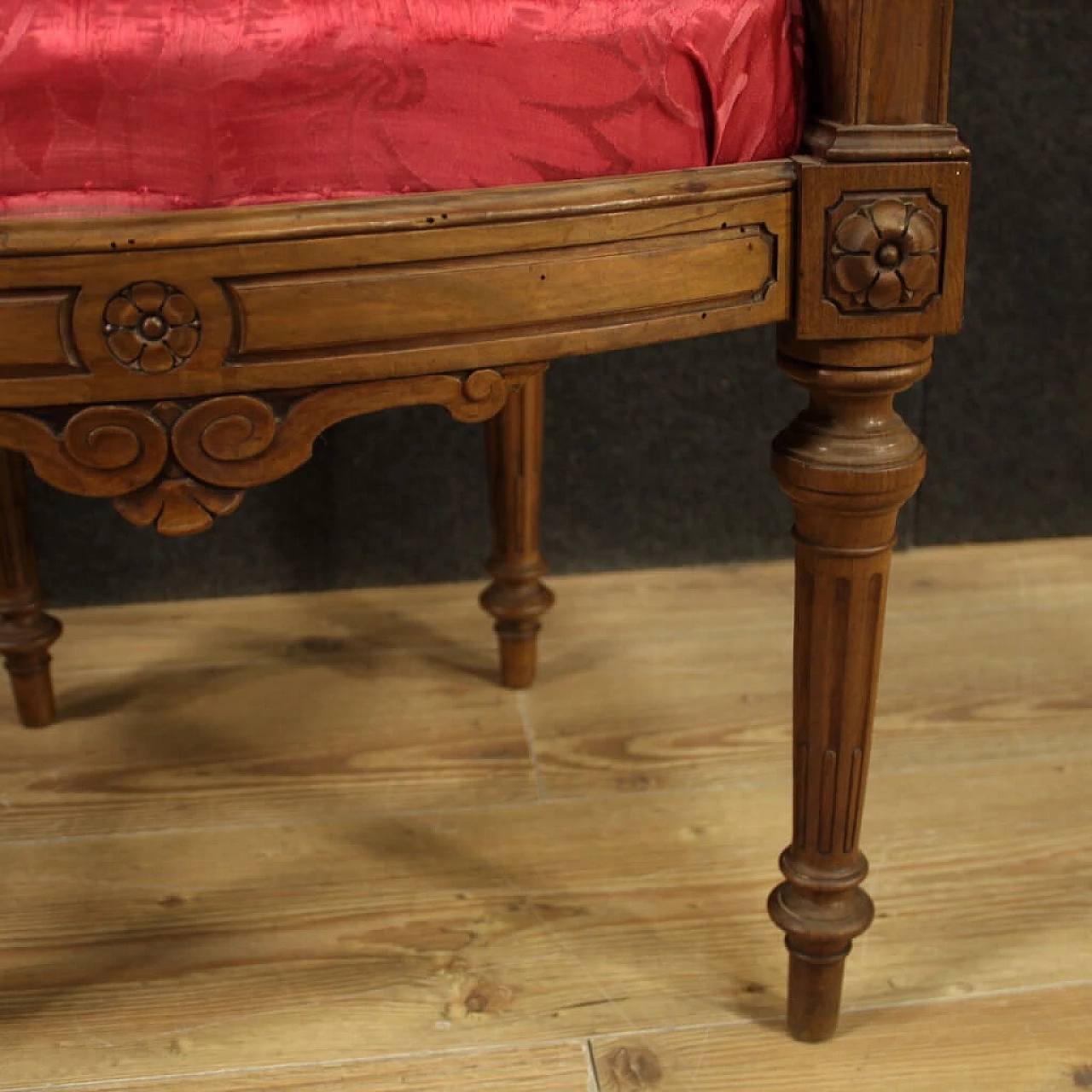 Pair of 19th century walnut armchairs 1194206