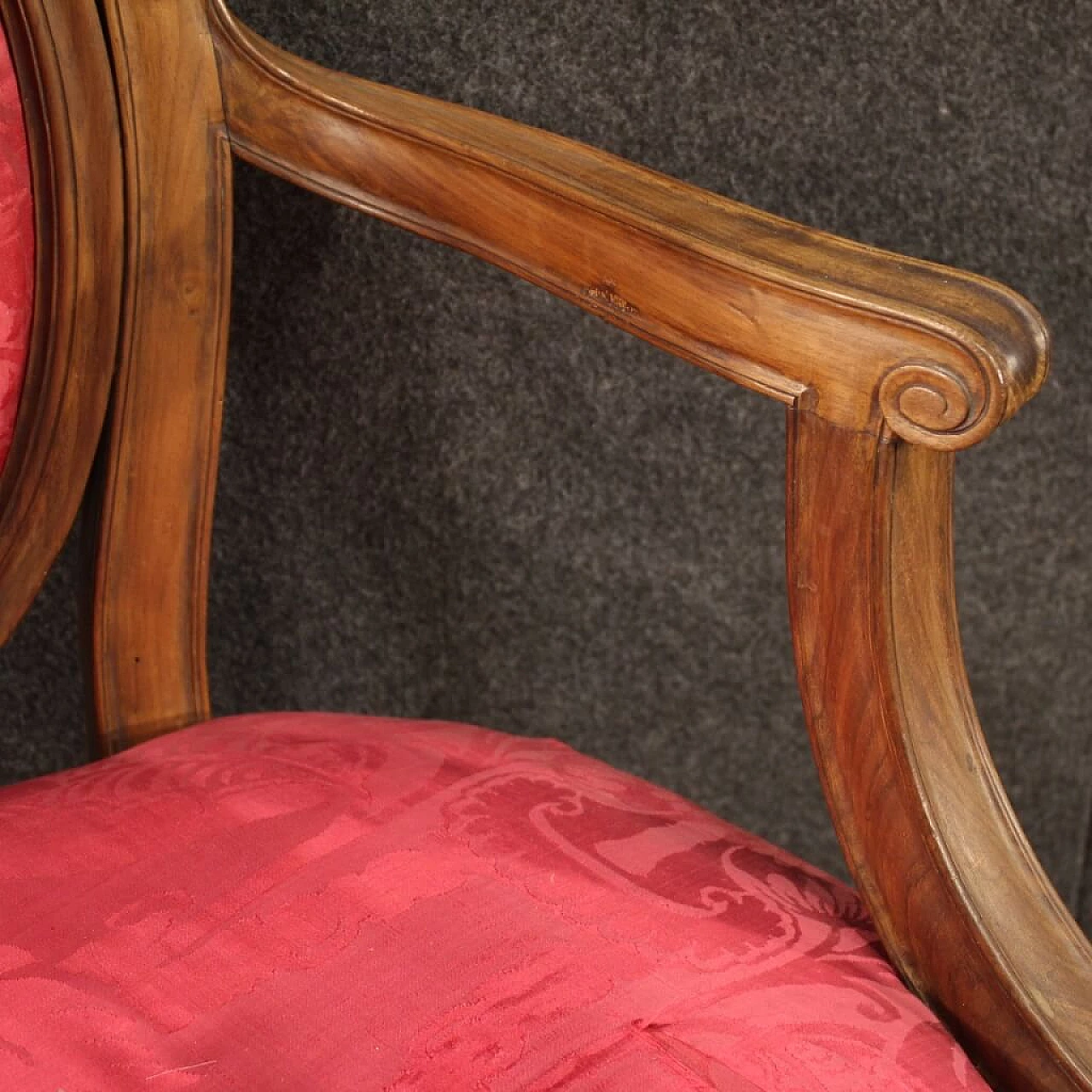 Pair of 19th century walnut armchairs 1194207