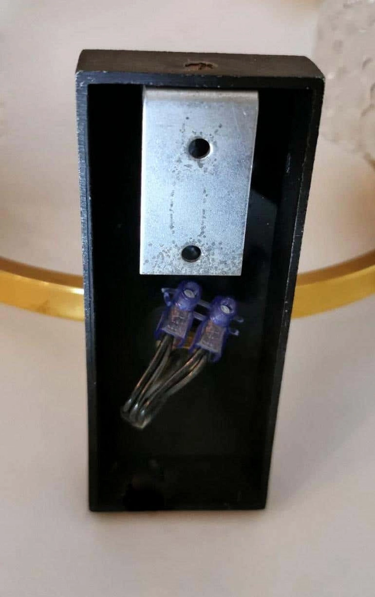 3 Maison Arlus style sconces in brass and half crystal, 50s 1194424