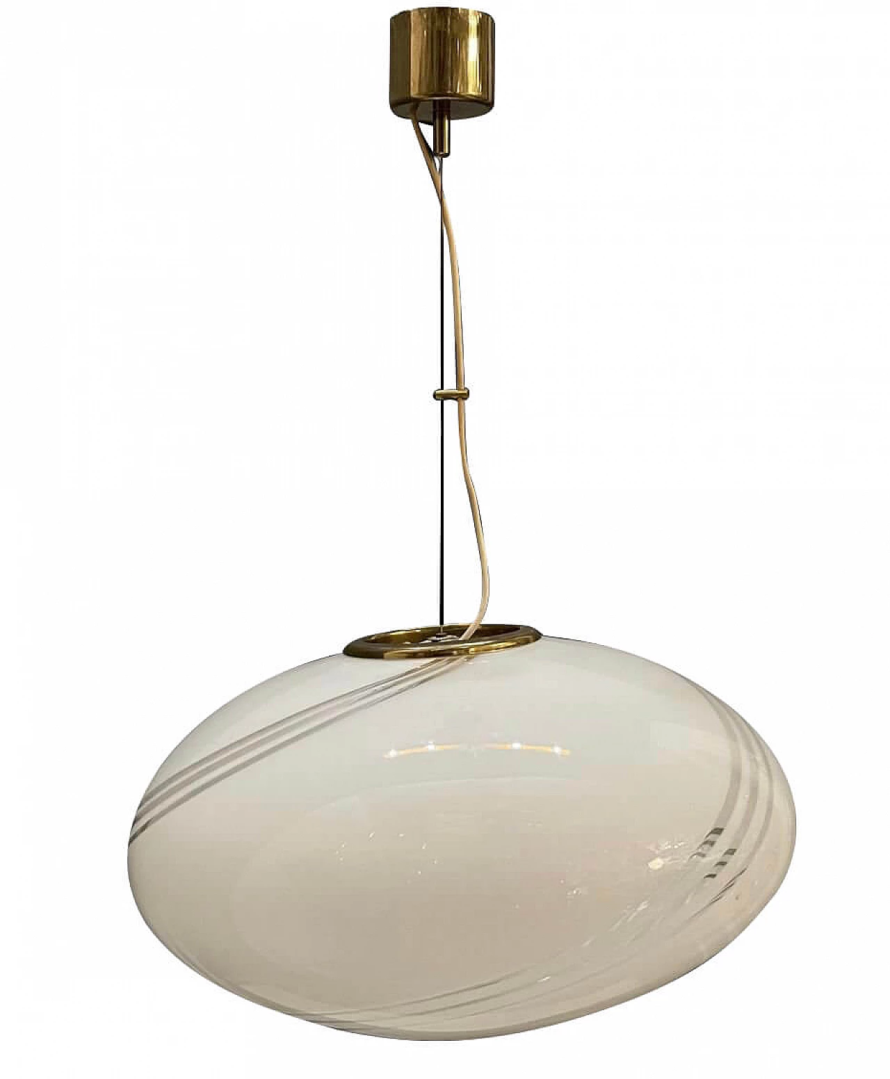 Lampada da soffitto in vetro di Murano, anni '70 1194670