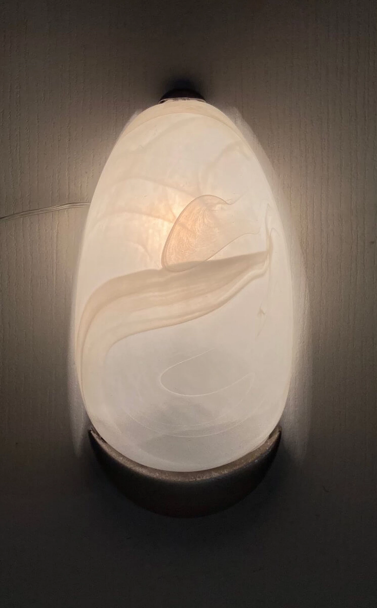 4 Glass sconces, 70s 1194679