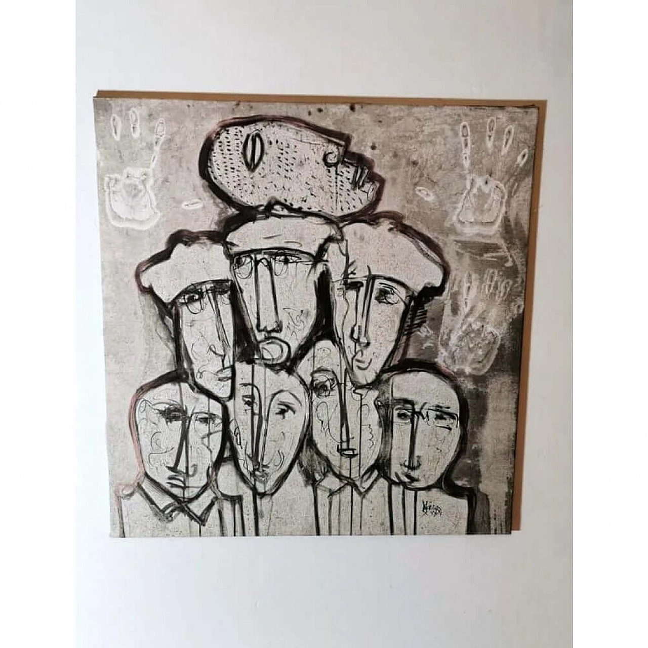 Dipinto tecnica mista su tela Giudici 10 di Max Marra, 2004 1194704