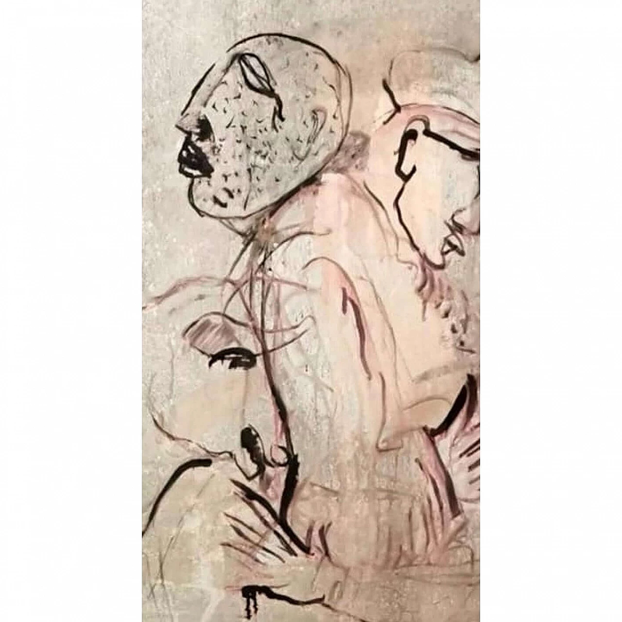 Coppia di dipinti tecnica mista su tela Giudici II 9 e 14 di Max Marra, 2004 1194743