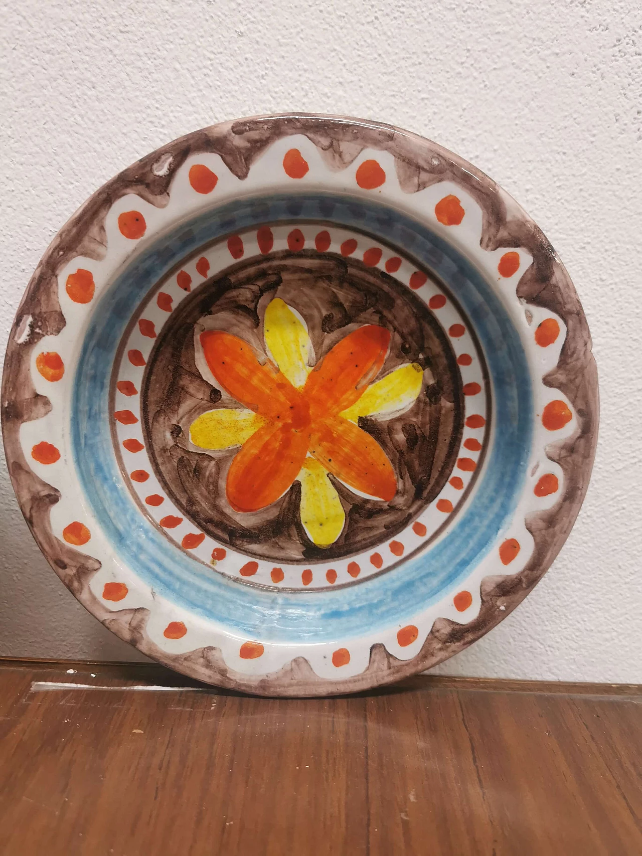 Coppia di piatti in ceramica De Simone, anni '70 1194818