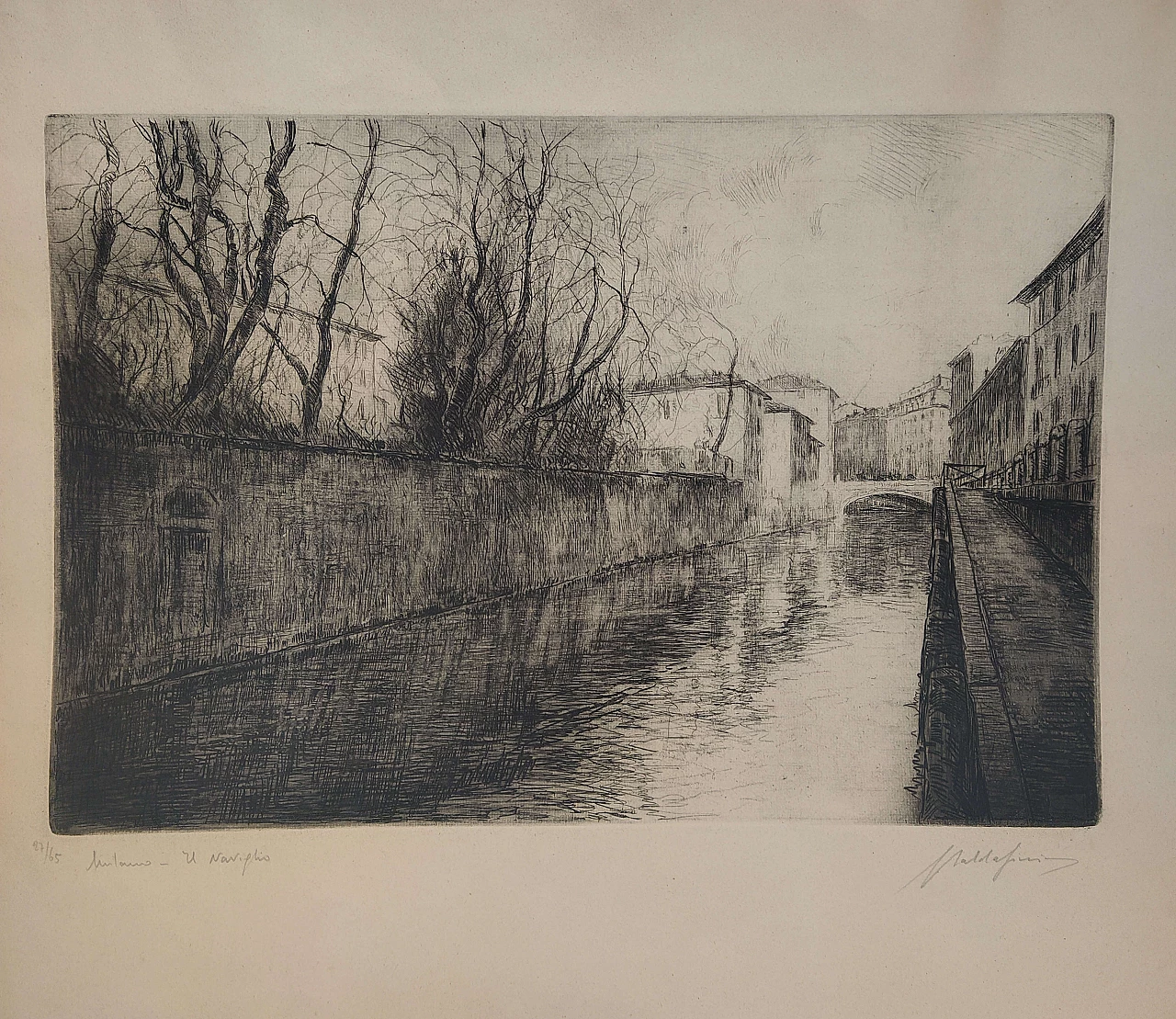 Acquaforte di Milano, Il Naviglio di Guglielmo Baldassini 1195194